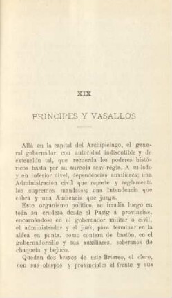 XIX. Principes y vasallos