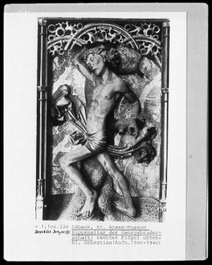 Sippenaltar der Georgsbruderschaft — Zwei Heilige — Heiliger Sebastian