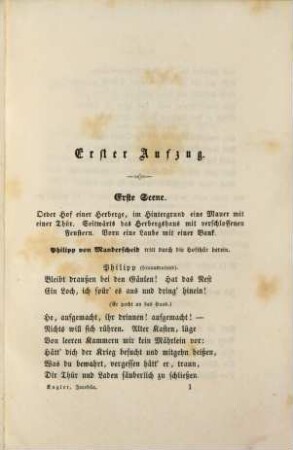 Belletristische Schriften, 6. Jacobäa : Ein Trauerspiel in fünf Aufzügen