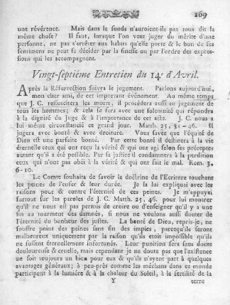 Vingt-septiéme Entretien du 14e d'Avril.