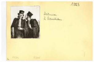 Honore Daumier (1808-1879). Zwei Advokaten