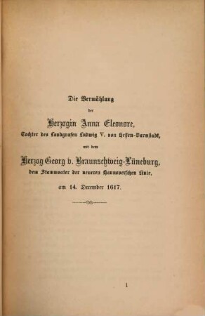 Beiträge zur Geschichte des Braunschweig-Lüneburgischen Hauses und Hofes. 5. Heft