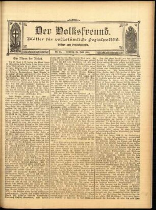 Ausgabe vom Sonntag, den 26. Juli 1908.
