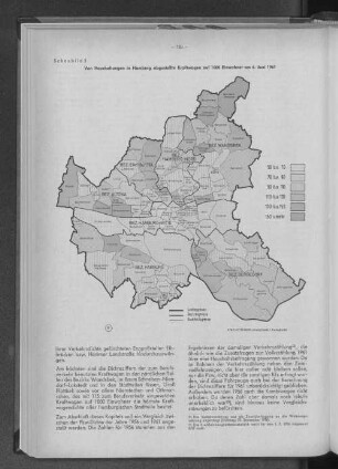 Schaubild 5: Von Haushaltungen in Hamburg abgestellte Kraftwagen auf 1000 Einwohner am 6. Juni 1961