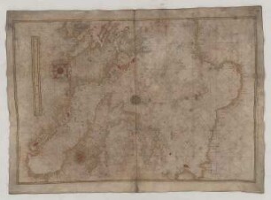 Seekarte, Handzeichnung, 1568 Bl. 40 Mittelmeer, Italien, Sizilien, Griechenland, Albanien, Kroatien, Nordlibyen