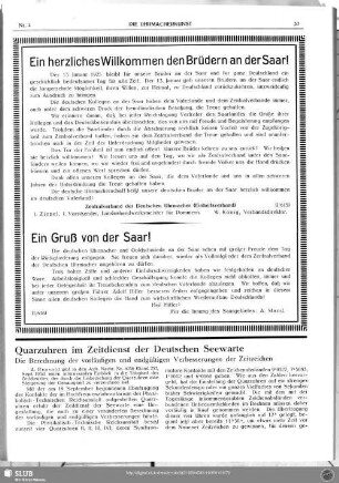 Quarzuhren im Zeitdienst der Deutschen Seewarte