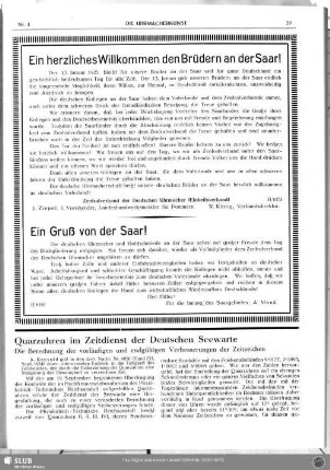 Quarzuhren im Zeitdienst der Deutschen Seewarte