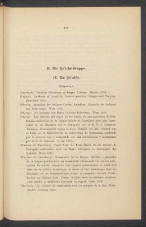 [C.] Die Qu'iché-Gruppe.