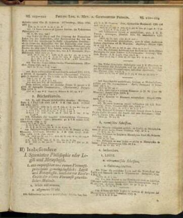 I. Speculative Philosophie oder Logik und Metaphysik