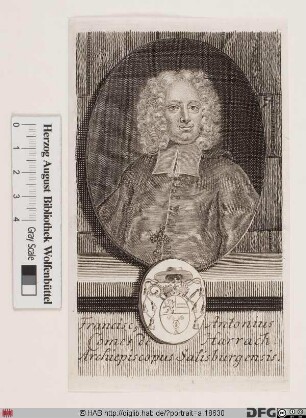 Bildnis Franz Anton (Reichsgraf, 1706 Fürst von Harrach), 1709-27 Fürsterzbischof von Salzburg