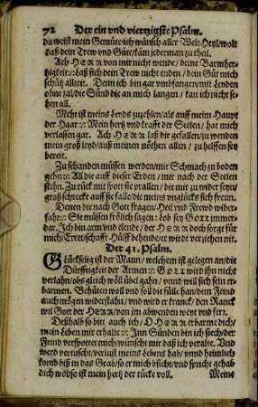 Der 41. Psalm. - Der 70. Psalm.