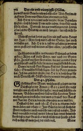 Der 41. Psalm. - Der 70. Psalm.