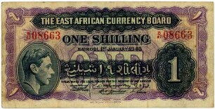 Geldschein, Shilling, 1.1.1943