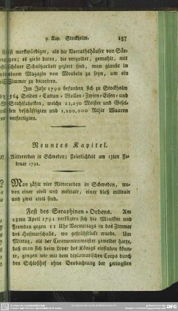 Neuntes Kapitel. Ritterorden in Schweden