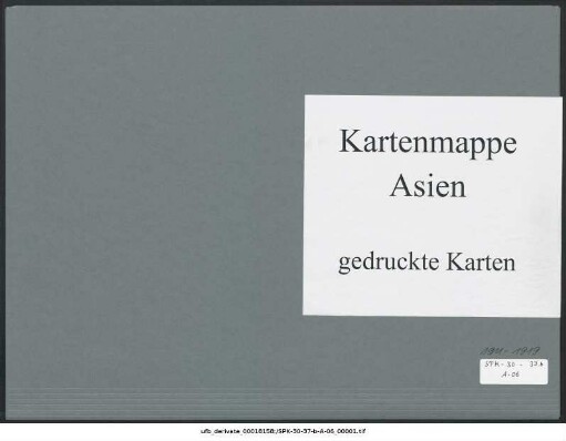 Vorderindien, Geological Survey of India : 1911-1919 : Kartensammlung