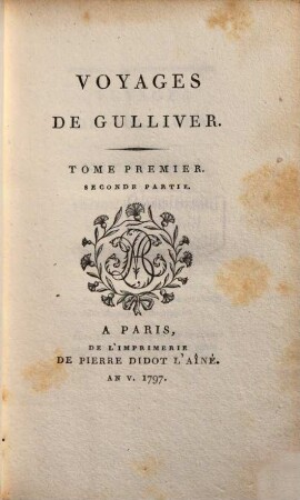 Voyages de Guilliver. 1,2 = 2
