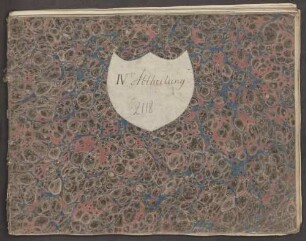 Vollständige Singschule in 4 Abteilungen - BSB Mus.Schott.Ha 2005-2,4 : [label on cover:] IV|t|e Abtheilung.