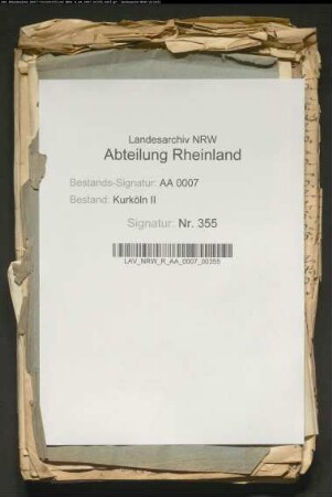 Ausgabenbelege der Nachlasskommission Maximilian Friedrichs: Nr. 541-578