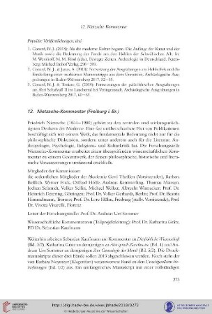 12. Nietzsche-Kommentar (Freiburg i.Br.)