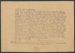 Brief an Hans Pfitzner : 22.02.1946
