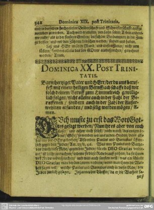 Dominica XX. post Trinitatis