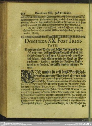 Dominica XX. post Trinitatis