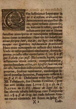 Ordinis iuridici in Academia Vitembergensi h. t. Pro-decanus Godfridus Ludovicus Mencken ... lectori benevolo s. p. d. : [Programma diss. G. H. Pippingii praemissum, continens quaedam de testamento per aeset libram]