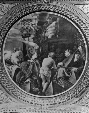 Malerische Ausstattung — Deckenbilder — Die Musik