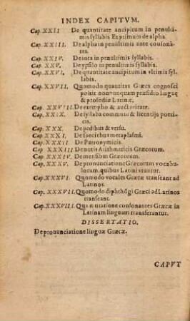 Iacobi Gretseri Societatis Iesv, Institvtionvm Lingvae Graecae Liber ..., Liber Tertius. De Syllabarvm Dimensione : Pro Schola Rhetorices