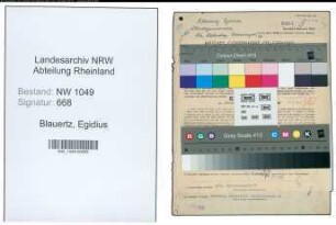 Entnazifizierung Egidius Blauertz , geb. 21.07.1889 (Vertreter)