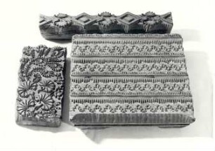 Blaudruckmodeln : Ort: Budyšin / Bautzen. Blaudruckmodeln im Stadtmuseum Bautzen