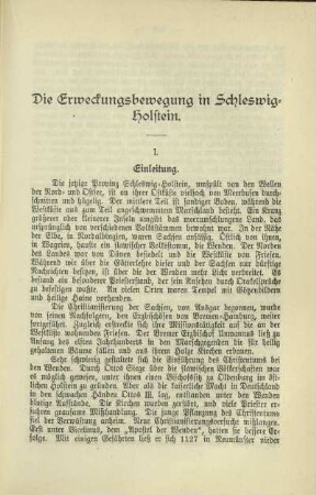 Die Erweckungsbewegung in Schleswig-Holstein