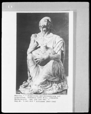 Trunkene Frau, römische Marmorkopie