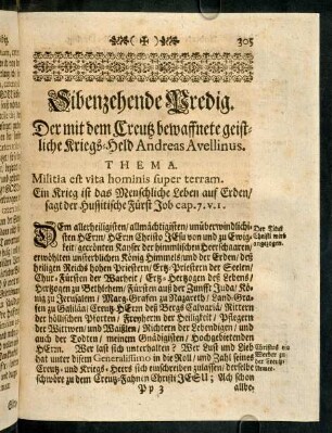 305-324, Sibenzehnde Predig.
