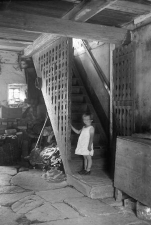 Treppenaufgang im alten Kehrer-Gut : Hausflur des in den 60erJahren abgerissenen Kehrer-Gutes in Steinbach