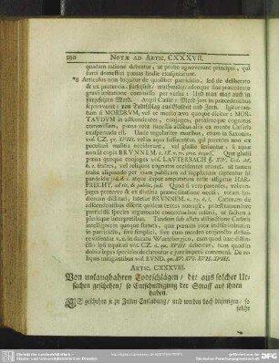 Artic. CXXXVIII. Von unlaugbahren Todtschlägen, die aus solcher Ursachen geschehen, so Entschuldigung der Straff auf ihnen haben