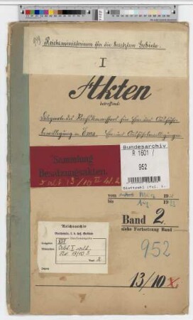 Der Delegierte des Reichskommissars für Aus- und Einfuhrbewilligung in Ems. Ein- und Ausfuhrbewilligungen: Bd. 2