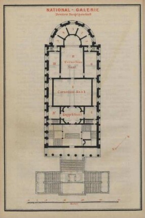 Grundriss. National-Galerie. Zweites Hauptgeschoß