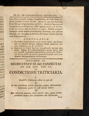 103-107, Ad Lib. XIII. Tit. III. De Condictione Triticiaria