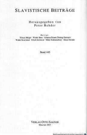 Nationsbildung als "kulturelle Lüge" : eine vergleichende Untersuchung zur kroatischen und tschechischen nationalen "Wiedergeburtsbewegung" des 19. Jahrhunderts