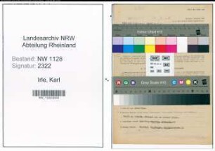 Entnazifizierung Karl Irle , geb. 11.09.1910 (Polizist)