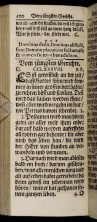 Vom jüngsten Gerichte. - Beym Beschluß des Gottesdienstes.