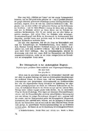 Der Arbeitsgedanke in der psychologischen Diagnose : Beziehungen zwischen Arbeitsschule und Eignungsprüfungen