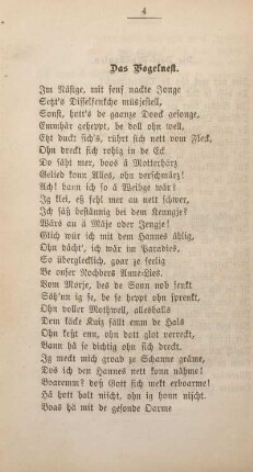 Das Vogelnest.