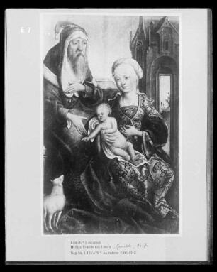 Heilige Familie mit Lamm