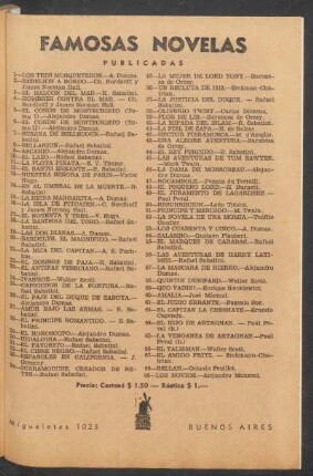 Famosas novelas publicadas