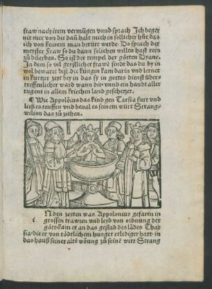 Wie Appolonius das kind gen Tarsia furt und ließ es teuffen ...