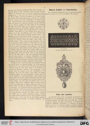 Moderne Entwürfe von Schmucksachen