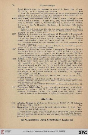 Medizin (Nr. 1290-1301)