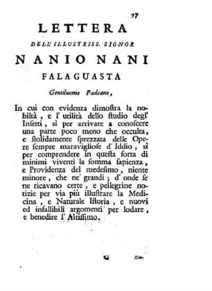 VIII. Lettera dell ... Nanio Nani Falaguasta